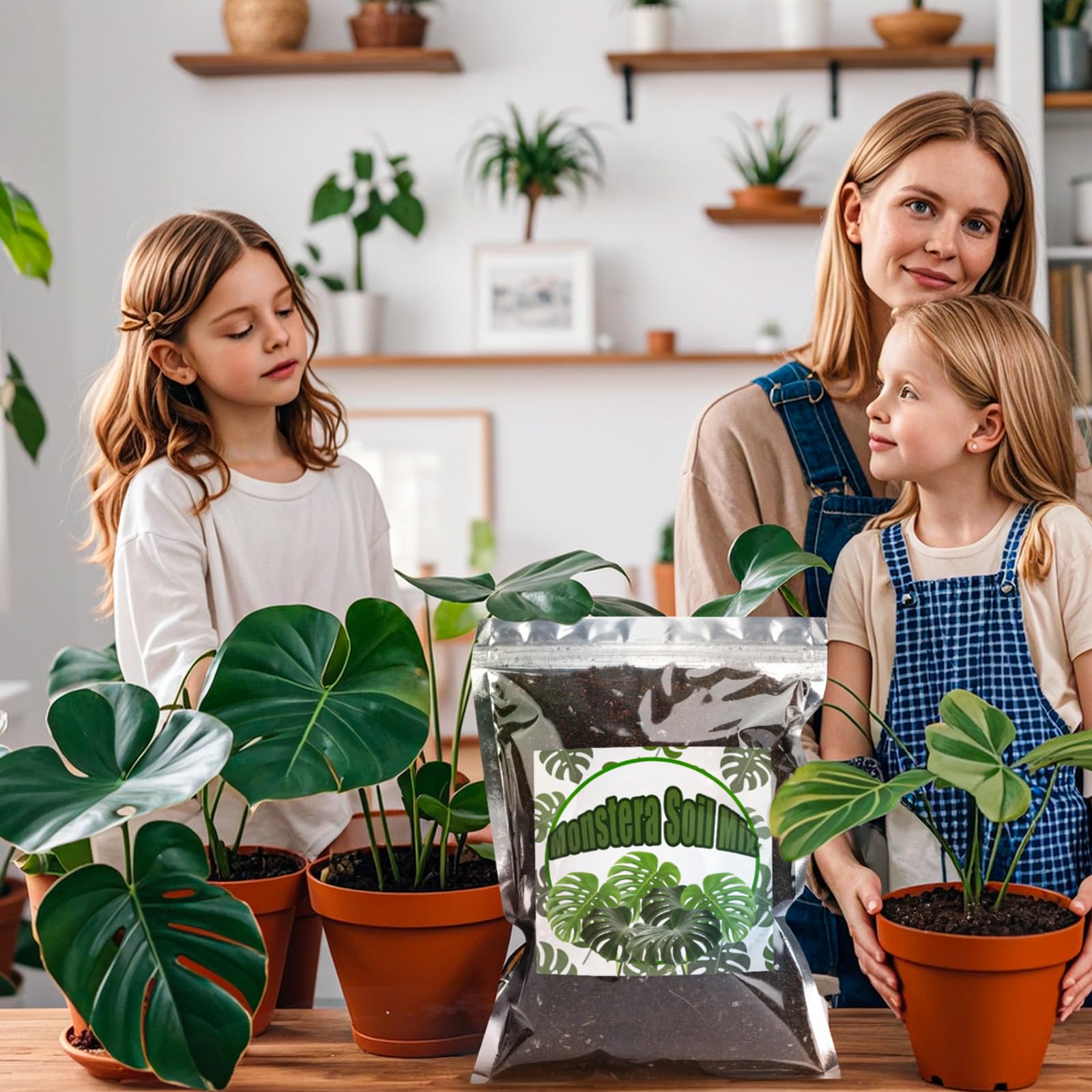 Doter Monstera Potting Soil promotes vibrant leaves with steady nutrient delivery