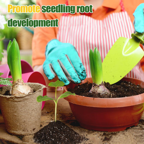 Doter organic seed-starting ingredients create optimal texture and air pockets.