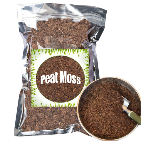 Doter peat moss bag closeup highlighting moisture retention for seed starting