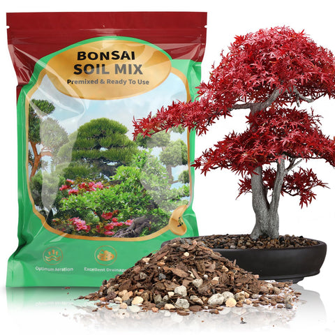 Doter Premium Bonsai Soil Mix pour shows light texture aiding root health