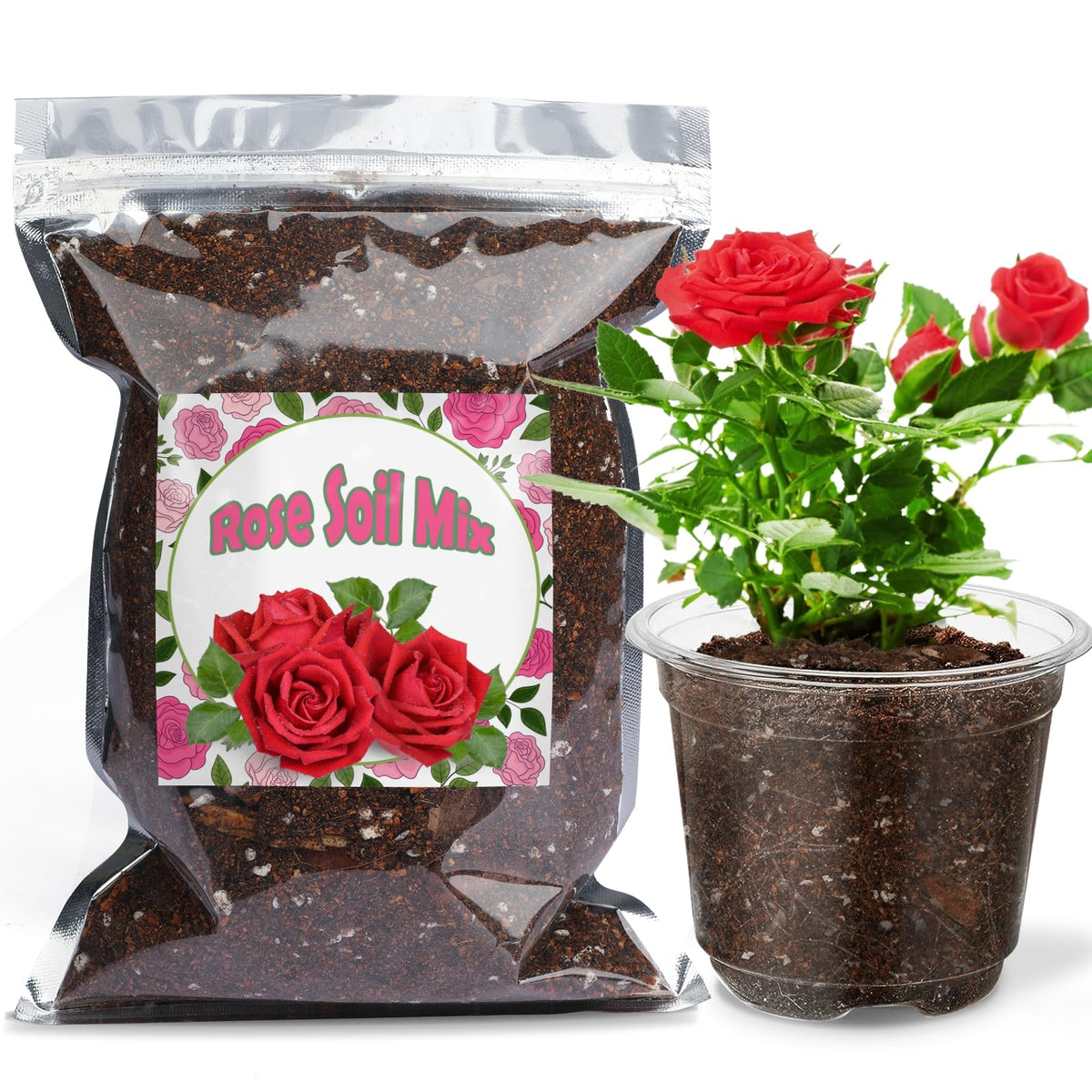 Doter Rose Soil Mix demonstrates balanced pH for healthy rose roots and blooms.