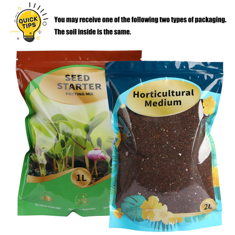 Doter Seed Starter Mix ideal for home garden setups indoors.