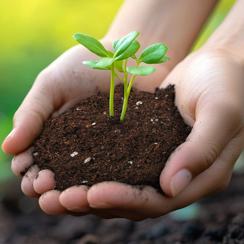 Doter Seed Starter Mix supports seedling growth with balanced drainage.
