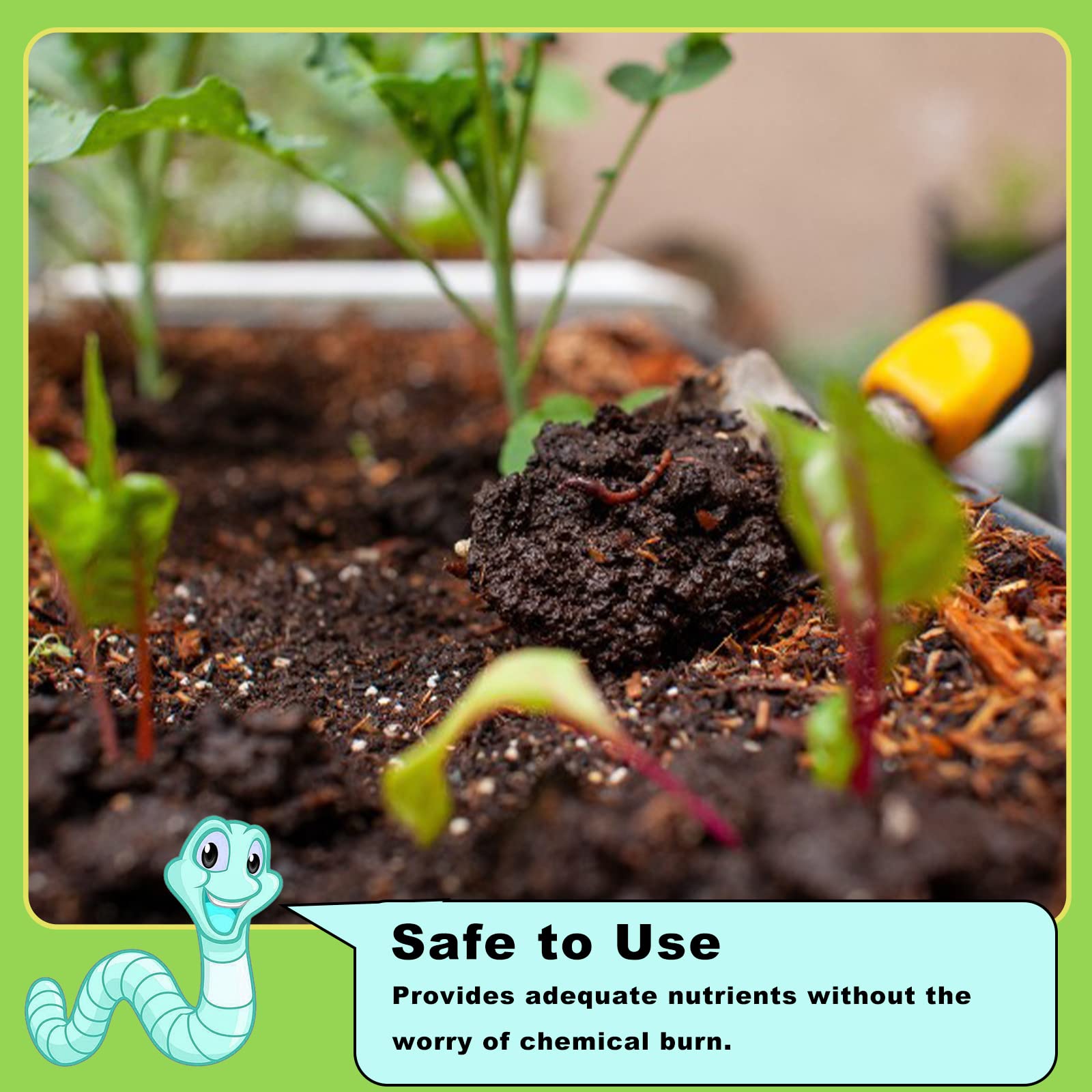 Doter Worm Castings are safe for kids and pets