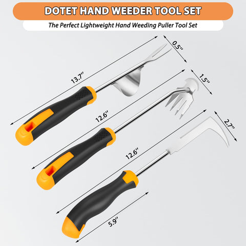 Dotet rubber-handle tools offer a comfortable, non-slip grip for longer sessions.