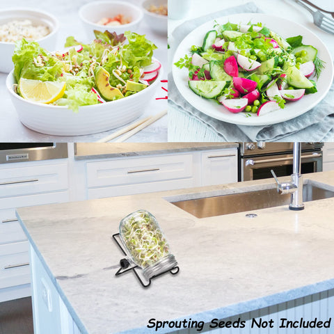 DOUBLE 2 C screen sprout lid enables efficient drainage for healthy sprouts.