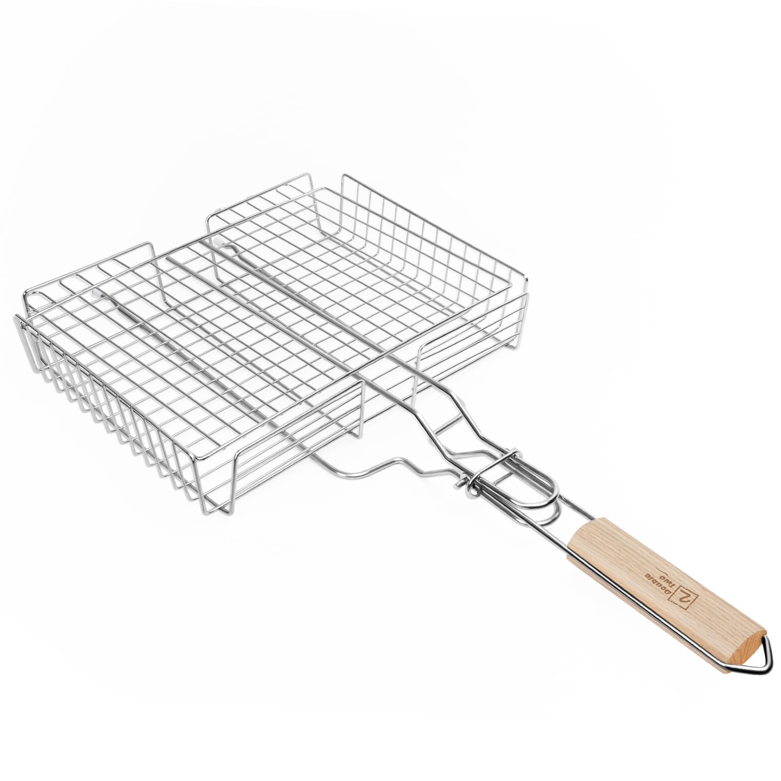 Double Two detachable handle enables quick storage after grilling.