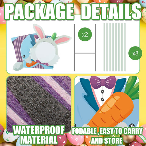 DoubleFill durable plastic and metal yard decor for long-lasting spring display