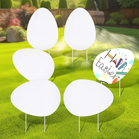 DoubleFill Easter egg yard sign vertical 12x17 for outdoor decor
