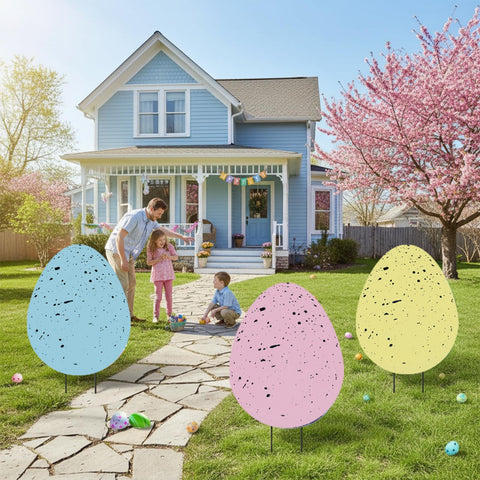 DoubleFill Easter egg yard stake makes a thoughtful gift for spring celebrations.