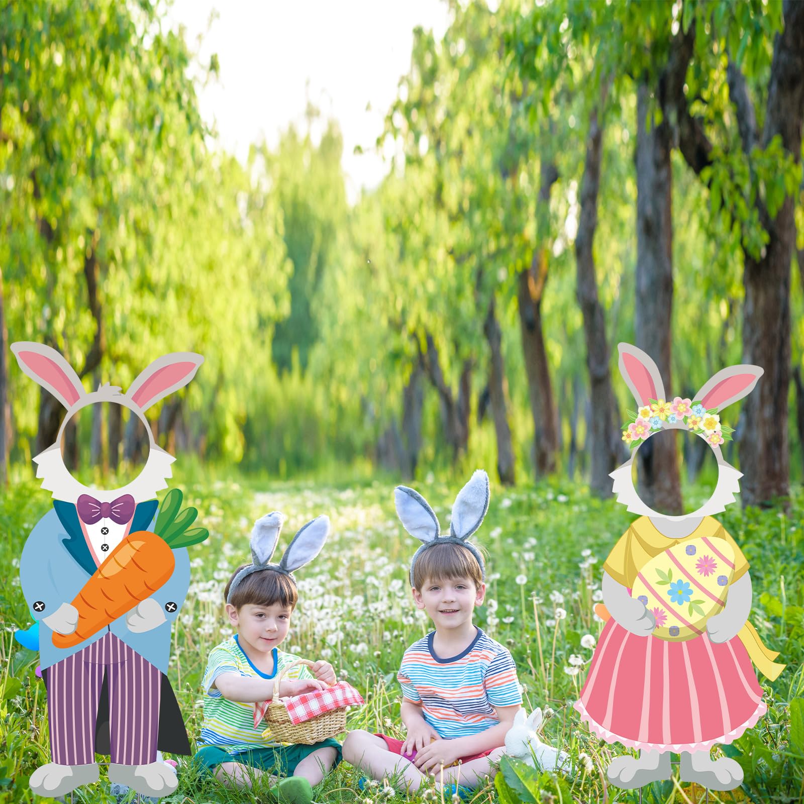 DoubleFill front porch Easter decoration sign creates welcoming seasonal vibe