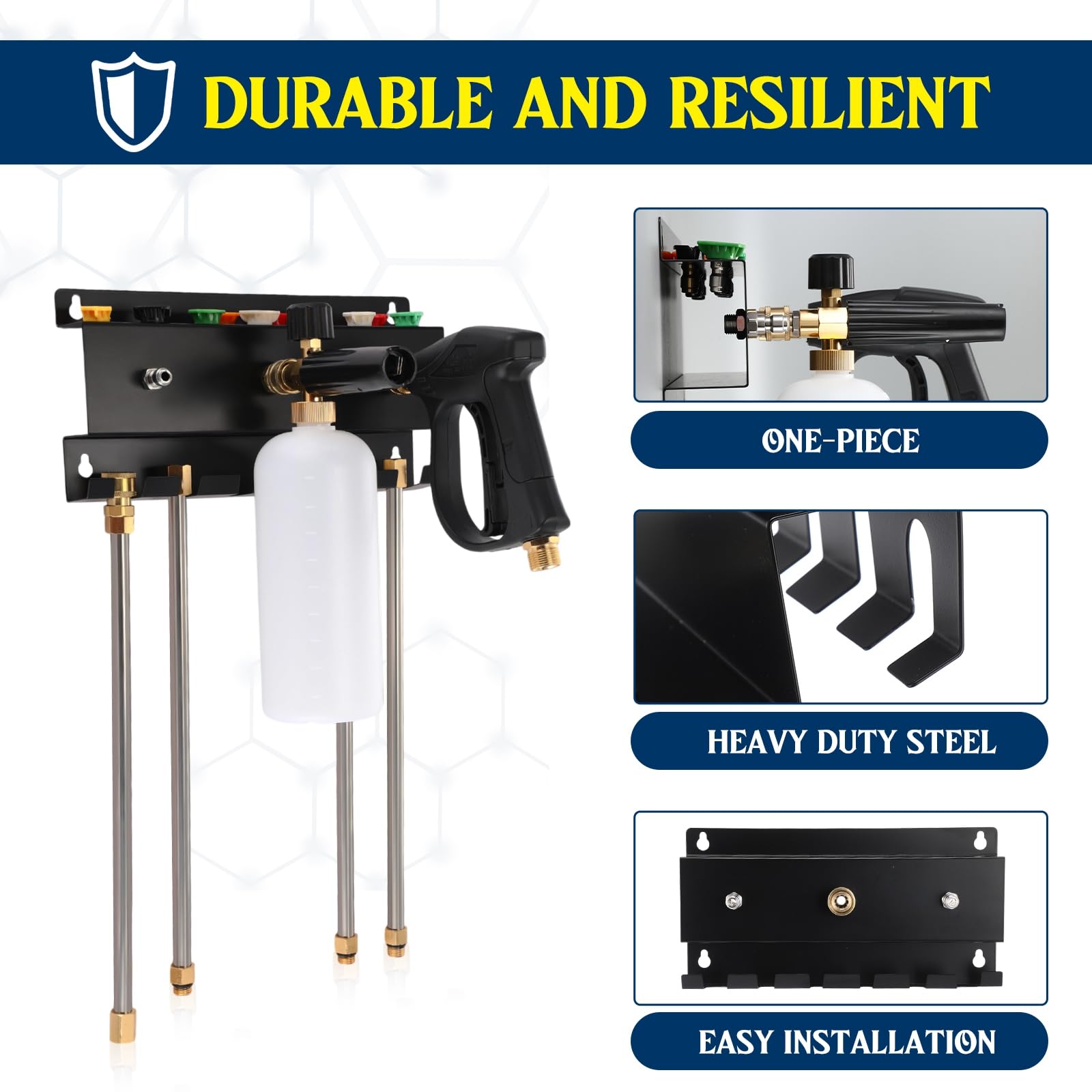 DoubleFill heavy metal construction resists corrosion for outdoor use.