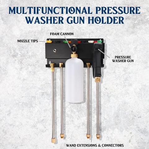 DoubleFill nozzle tips holder keeps tips accessible and tidy.
