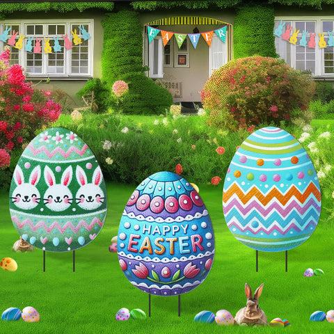 DoubleFill waterproof and rust-proof Easter yard decor for all seasons