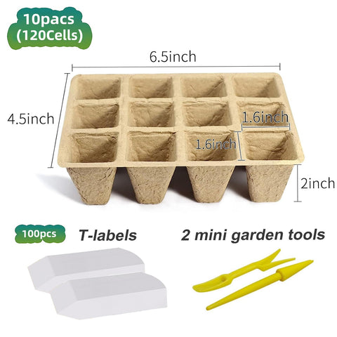 Doubleggs biodegradable peat pots for sustainable, undisturbed seedling transplanting.