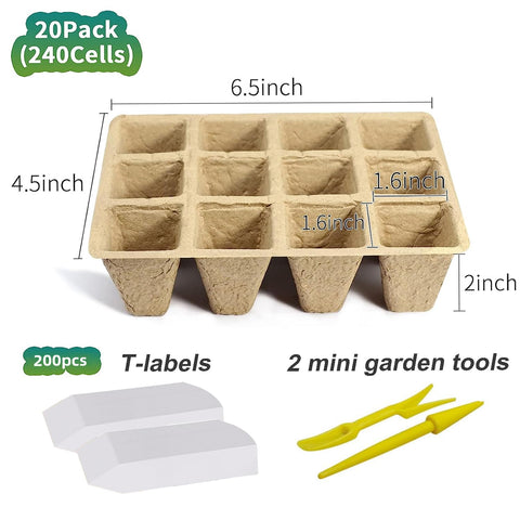 Doubleggs biodegradable peat pots provide sustainable, mess-free transplanting of young plants.