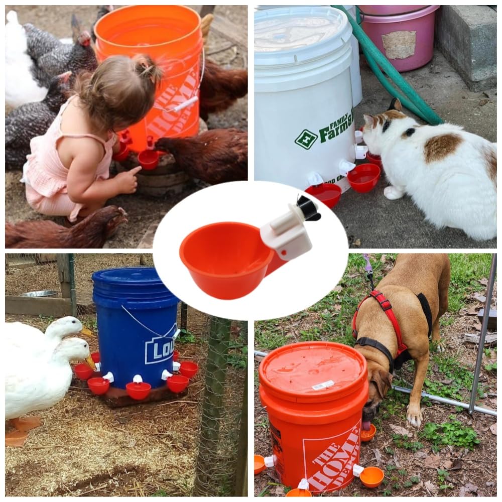 Space-saving design fits tight coop spaces with DoubleWood waterer.