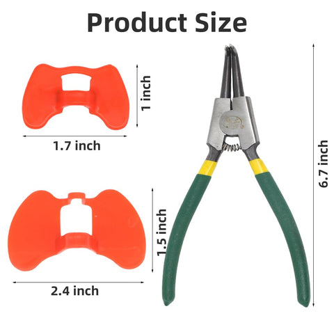 DoubleWood plier tool applying pinless peepers to poultry
