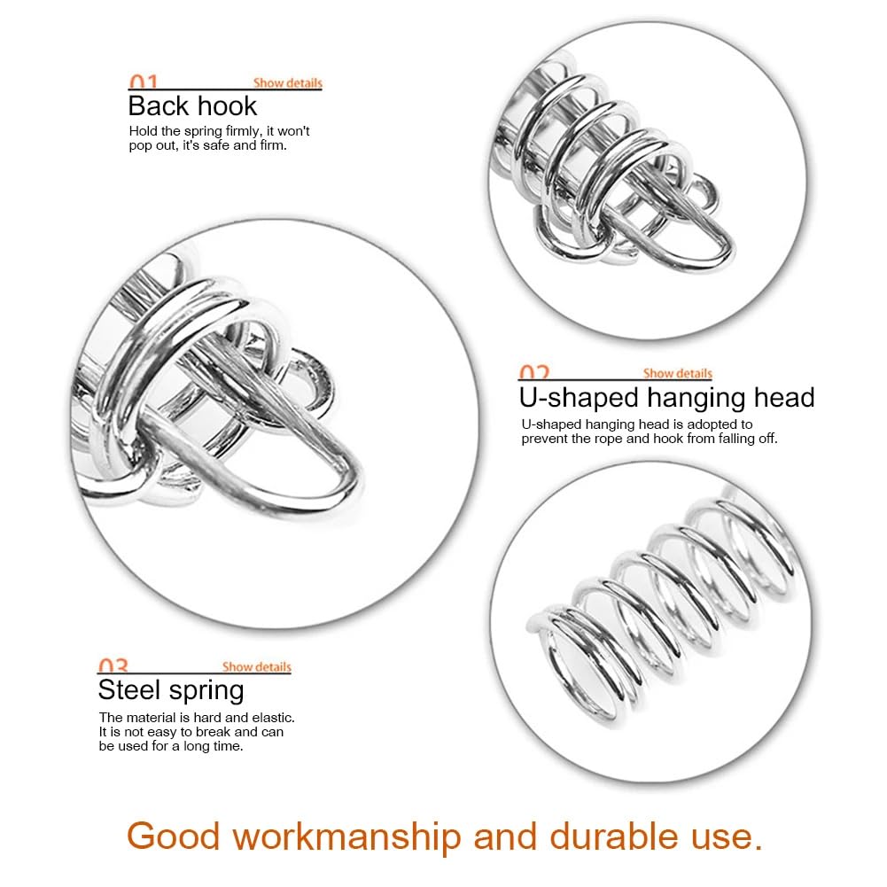 Doucdoft windproof tarp springs keep tarps taut in gusty conditions.