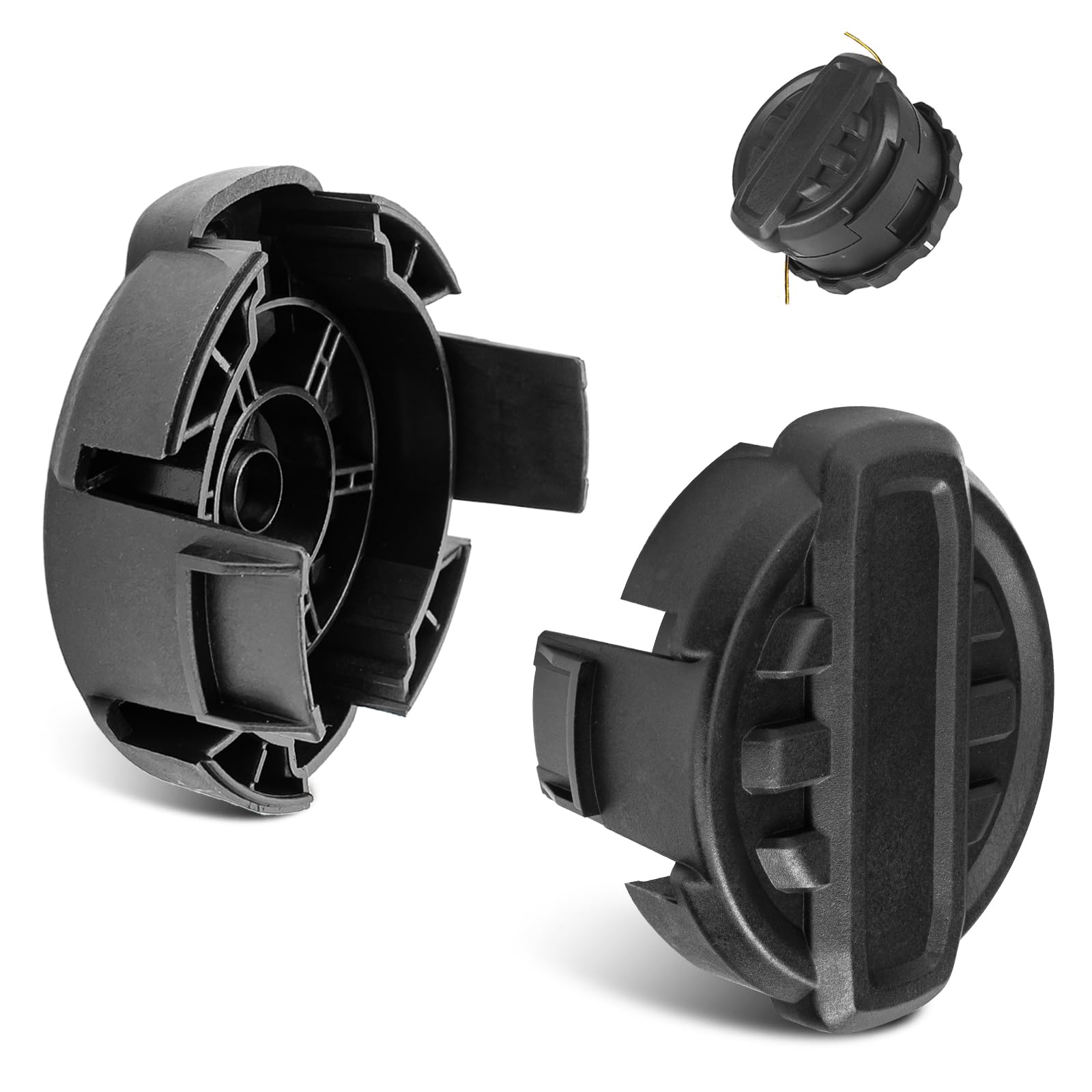doufuhua 2-pack trimmer head replacement cap cover for Dewalt; easy install and ready use.