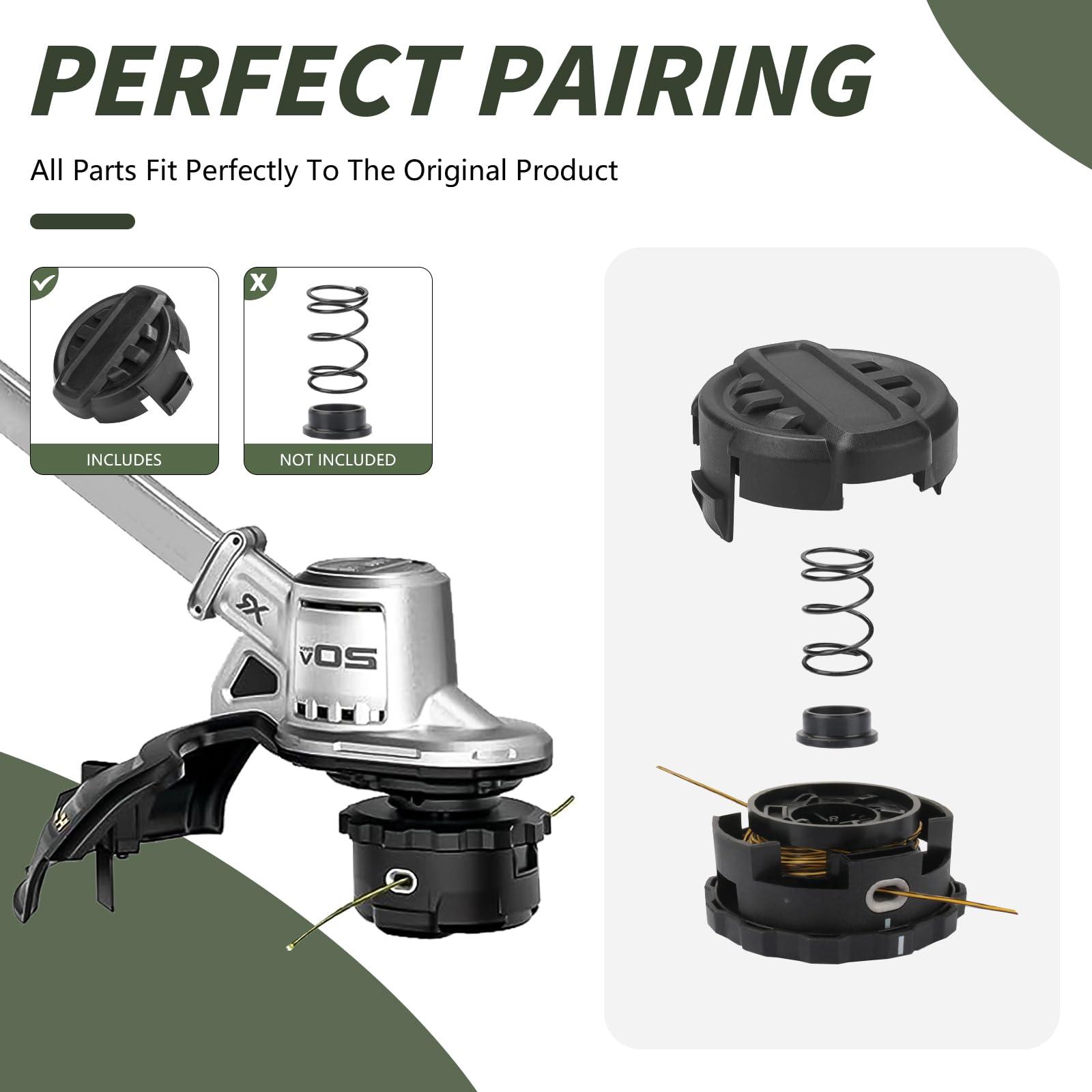 doufuhua durable ABS plastic cap cover; lightweight protection for trimmer head.