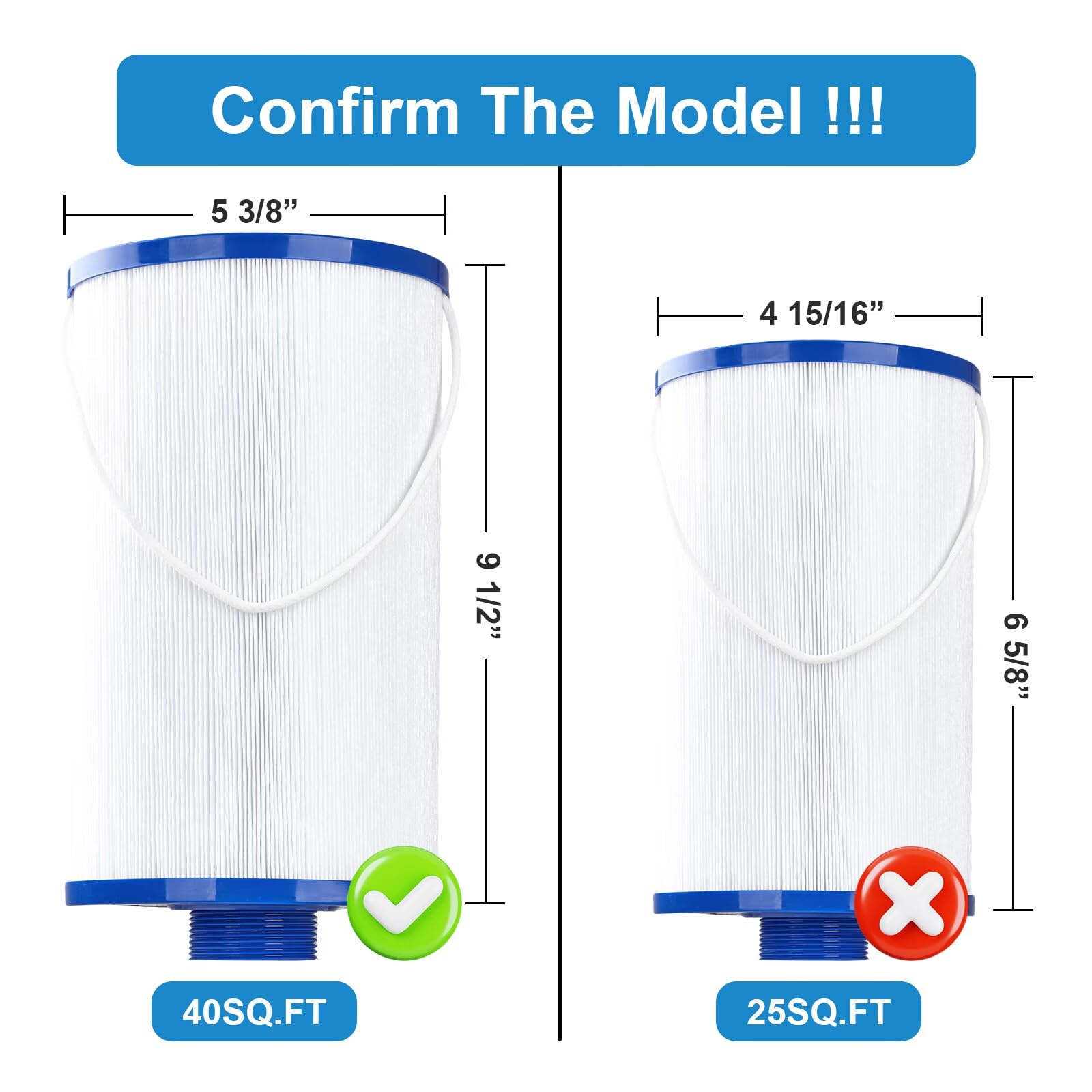 Doule King FC-2402 filter care label suggests quick maintenance.