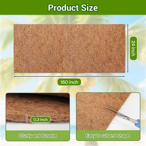 Dovesail Coco Liner Roll easy to cut, fitting various pots and baskets.