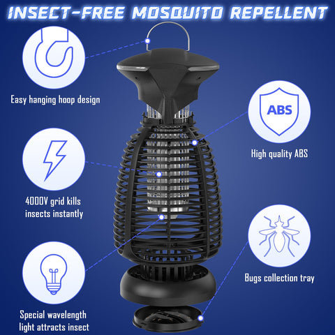 Dovima bug zapper outdoor in patio setting for comfortable evenings.