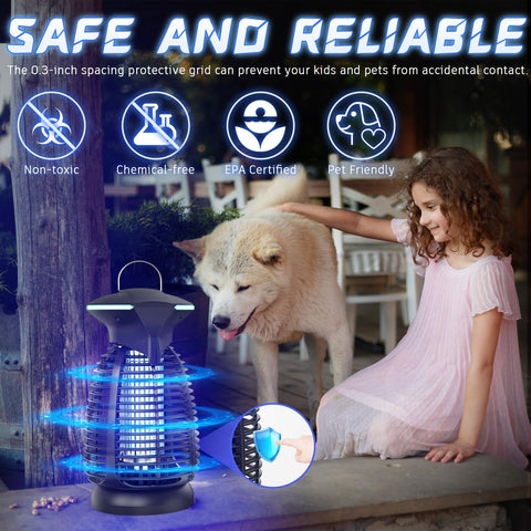 Dovima bug zapper outdoor wall-mount setup for flexible placement.