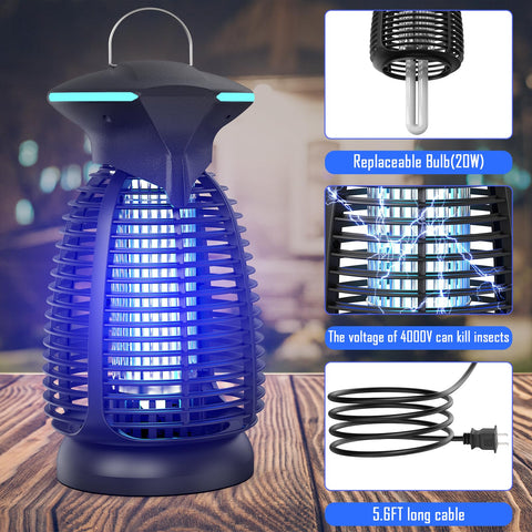Dovima bug zapper outdoor weather durability for year-round use.