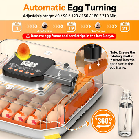 Dovnis built-in LED egg candler for embryo checks