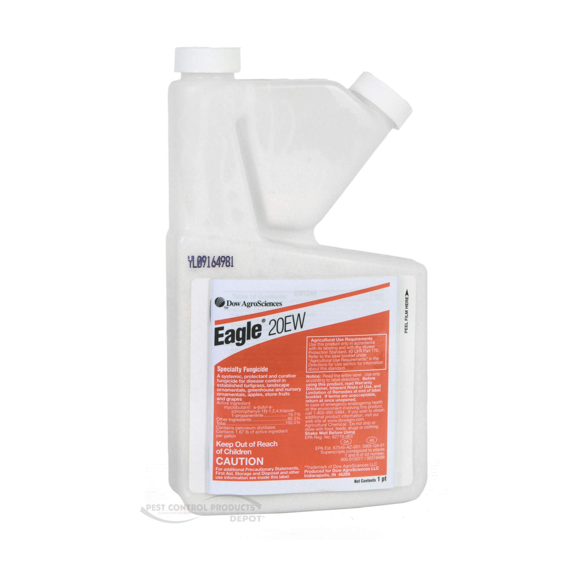 Dow AgroSciences Eagle 20EW fungicide bottle for lawn disease protection
