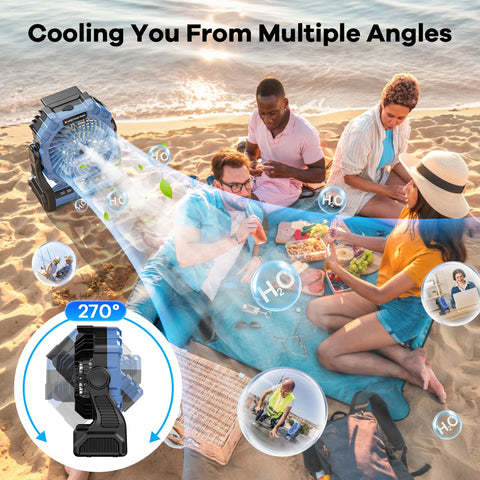 DOWILLDO dual spray modes offer customizable cooling options