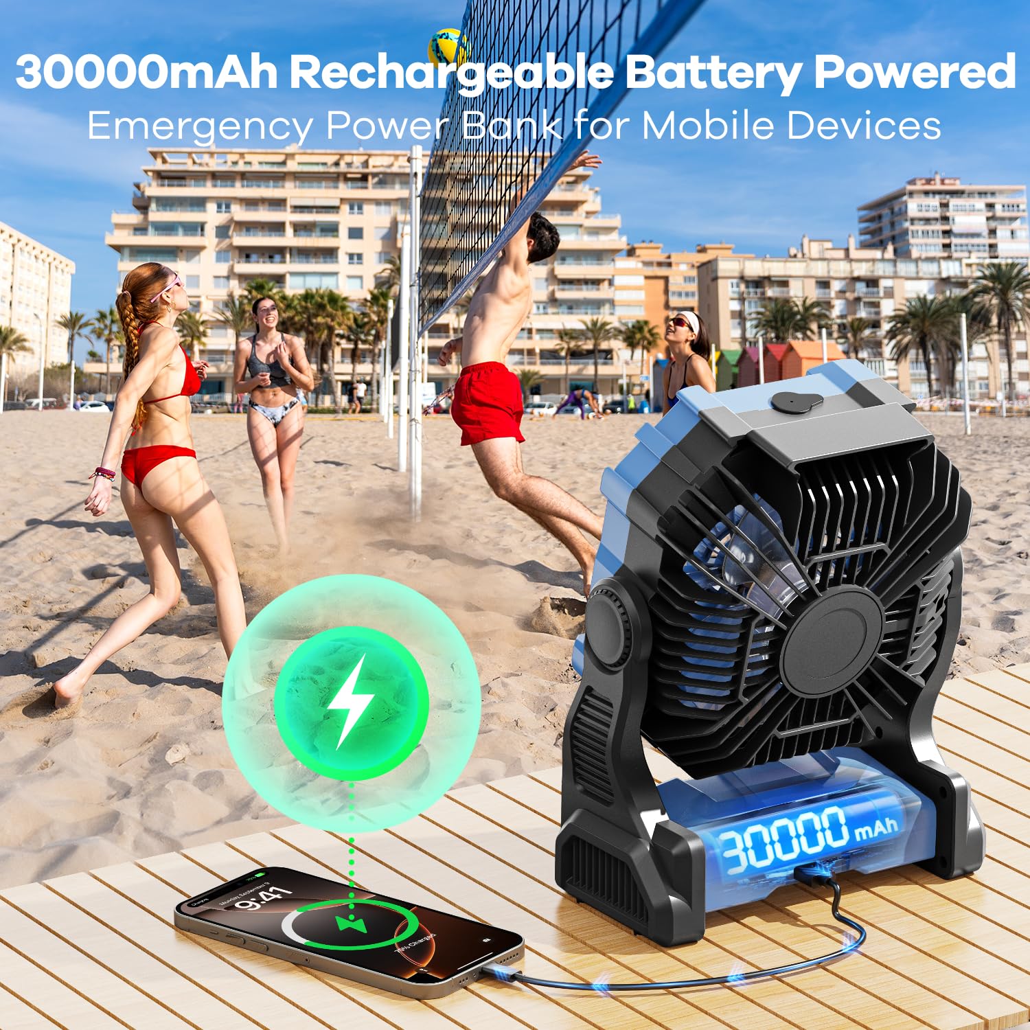 DOWILLDO emergency hurricane supplies function as a USB power bank