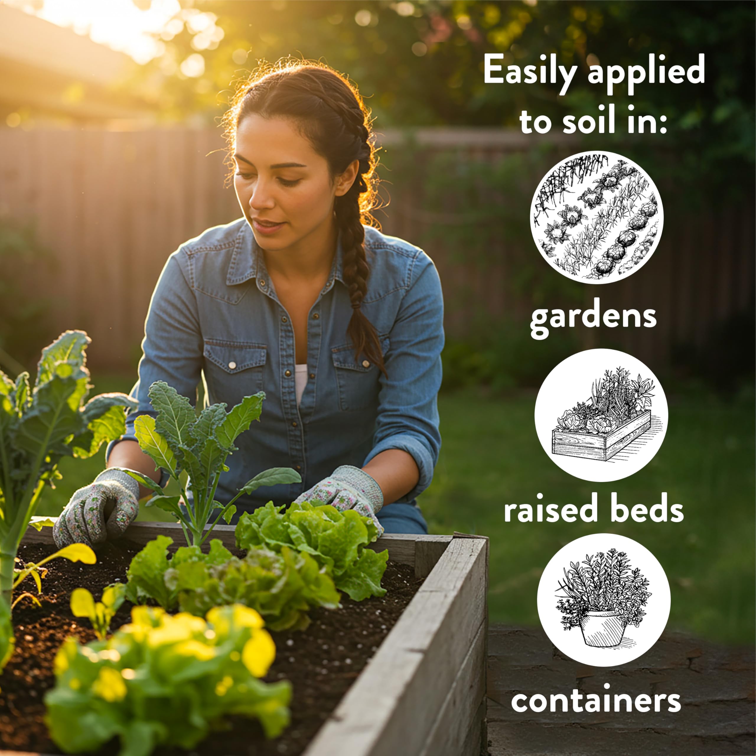 Down To Earth Spring application scene suggests bloom and growth support