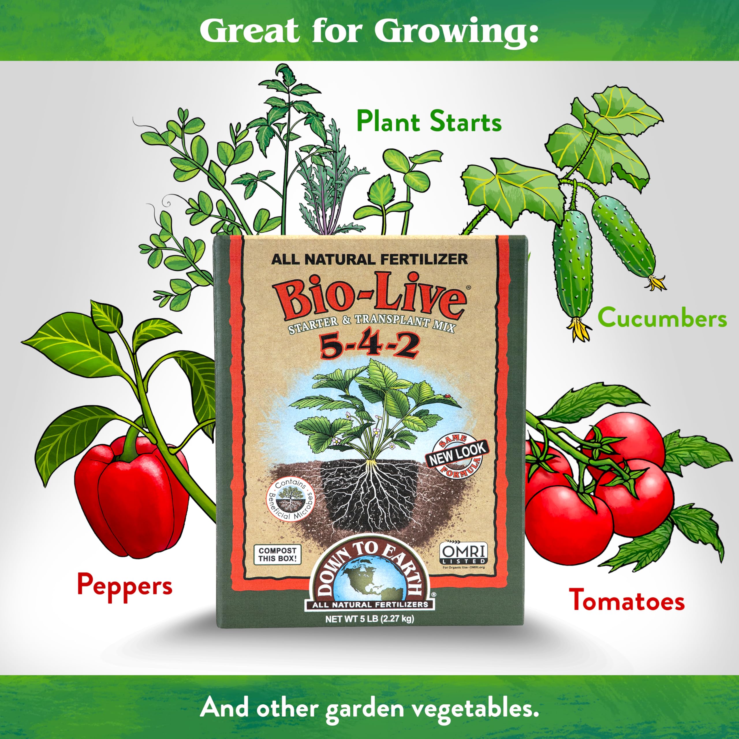 Down To Earth Bio-Live soil application promotes robust root development.