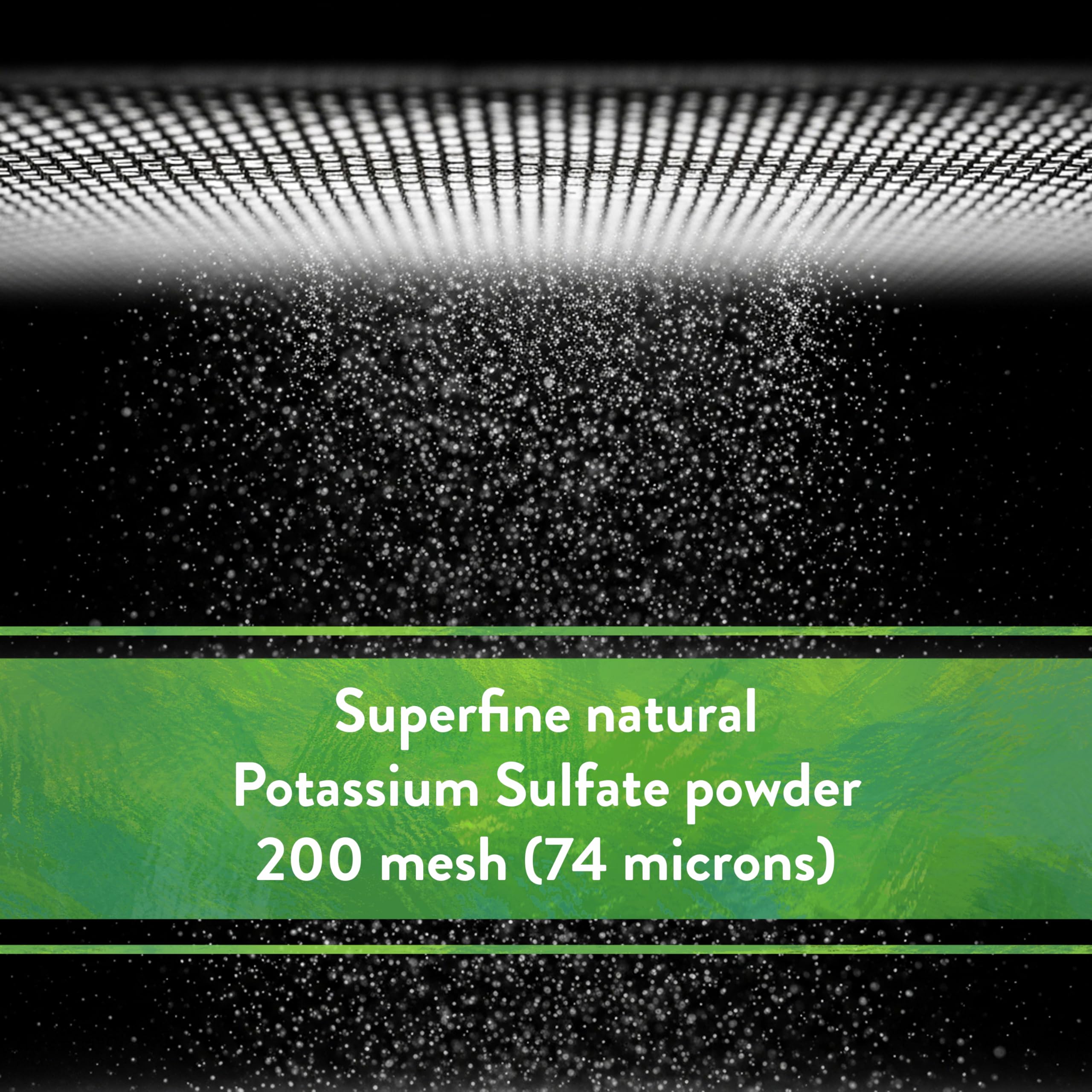 Down To Earth chloride-free potassium sulfate for chloride-sensitive crops.