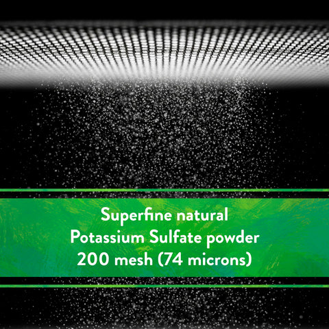 Down To Earth chloride-free potassium sulfate for chloride-sensitive crops.