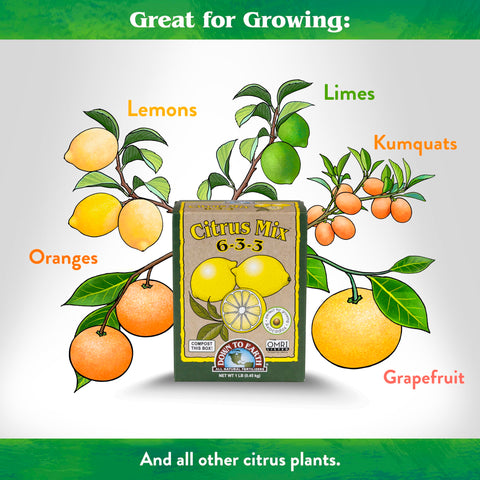 Down To Earth Citrus Mix natural sources emphasizing soil-friendly nutrients