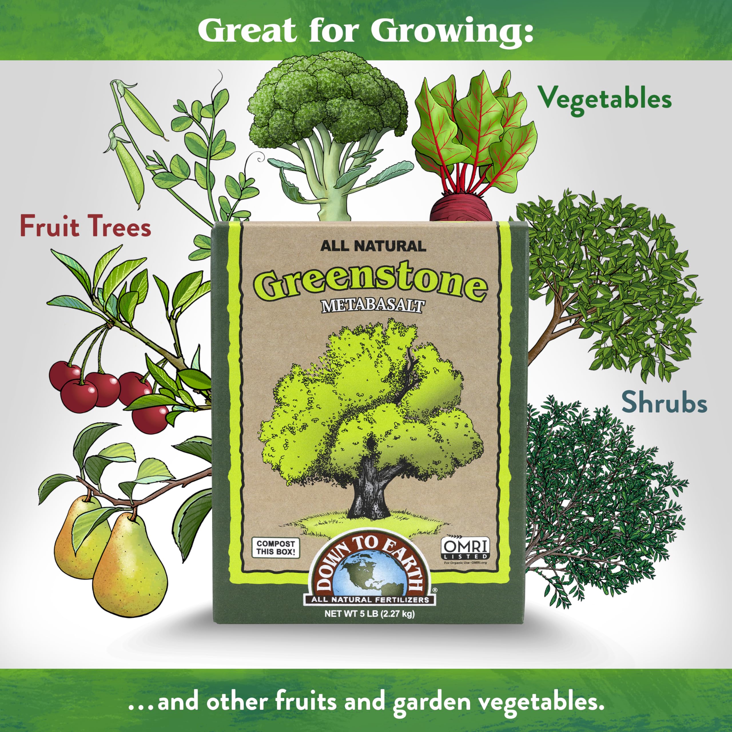 Greenstone Metabasalt powder with green tint ideal for soil fortification