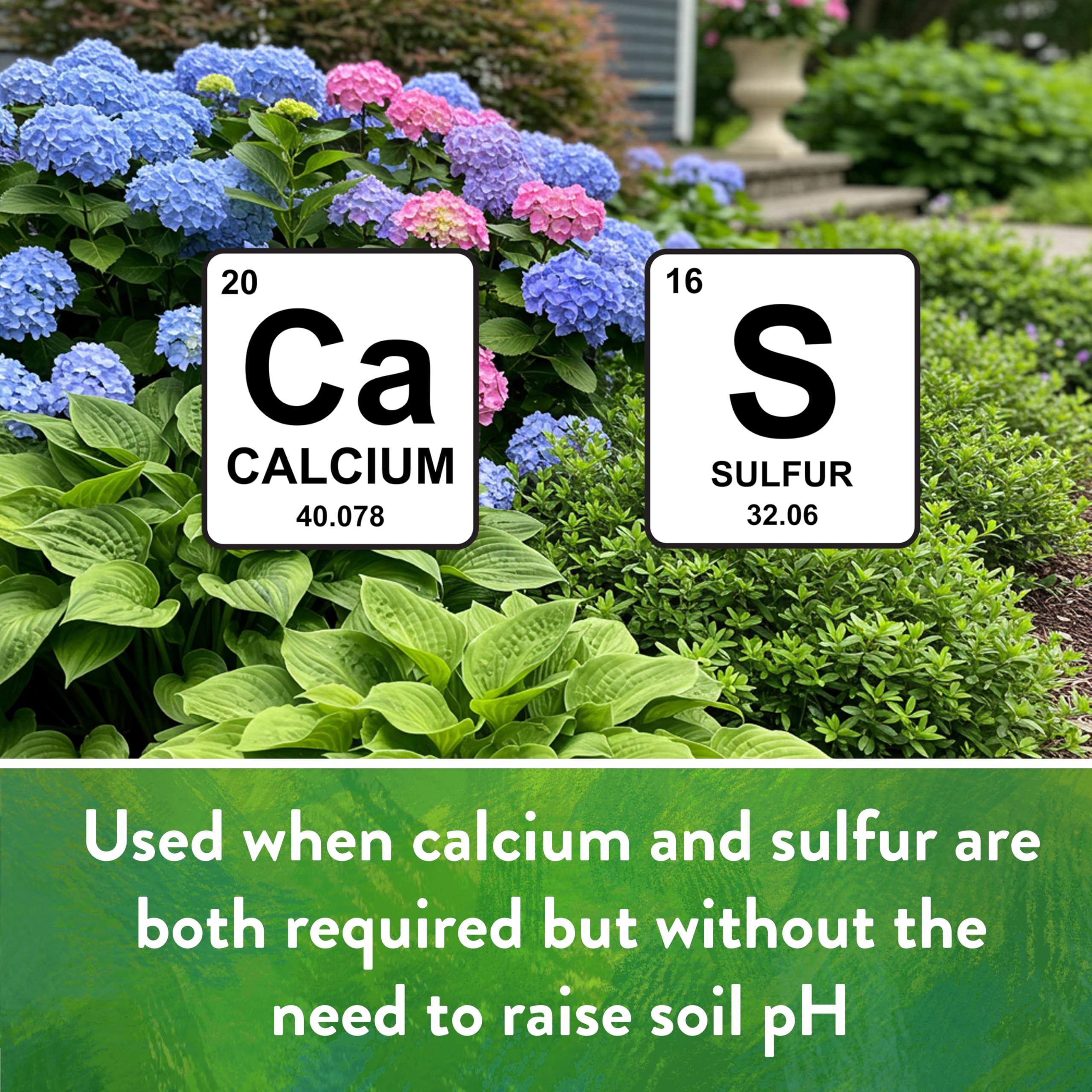 Down To Earth mini granules enable easy application around existing plants