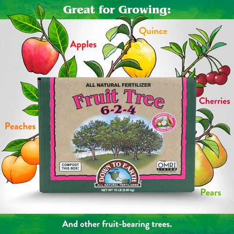 Down To Earth OMRI-listed organic fertilizer label