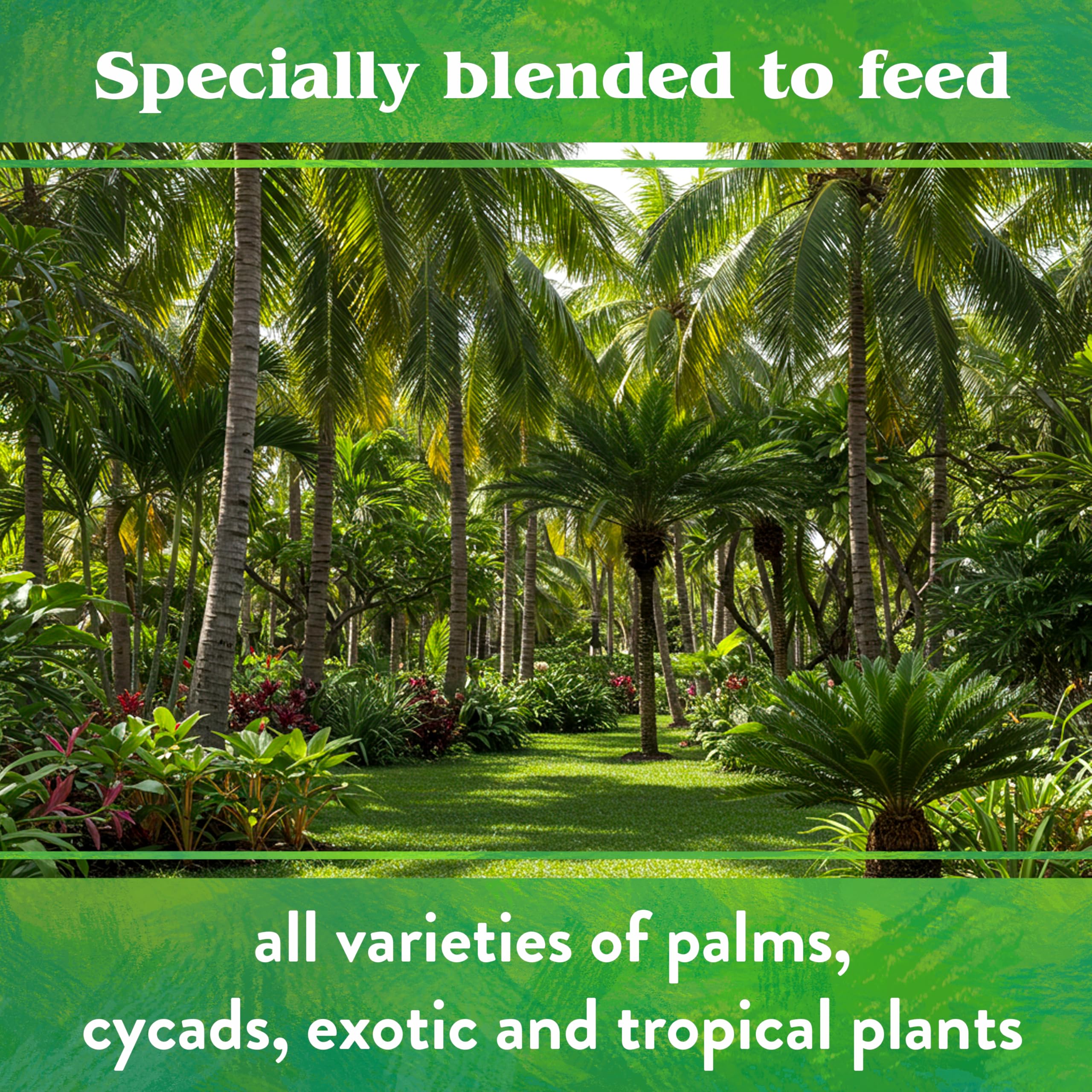 Down To Earth palm root health product mixed into soil