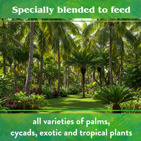 Down To Earth palm root health product mixed into soil