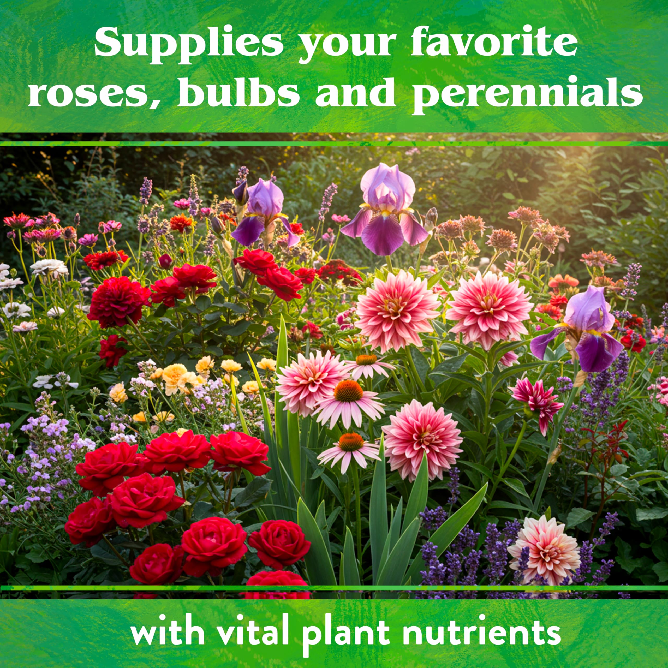 Down To Earth Rose & Flower Mix container flowers grow fuller blooms.