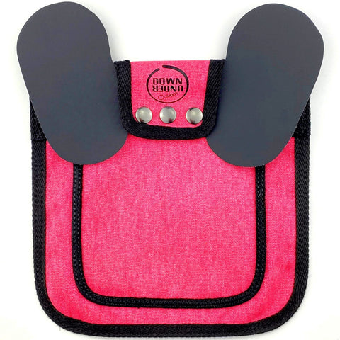 DOWN UNDER OUTDOORS chicken saddle with adjustable straps protects the back during roosting and interactions.