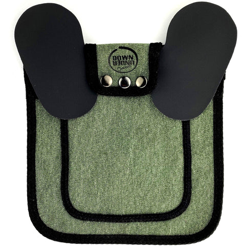 DOWN UNDER OUTDOORS chicken saddle with back protection and adjustable straps.
