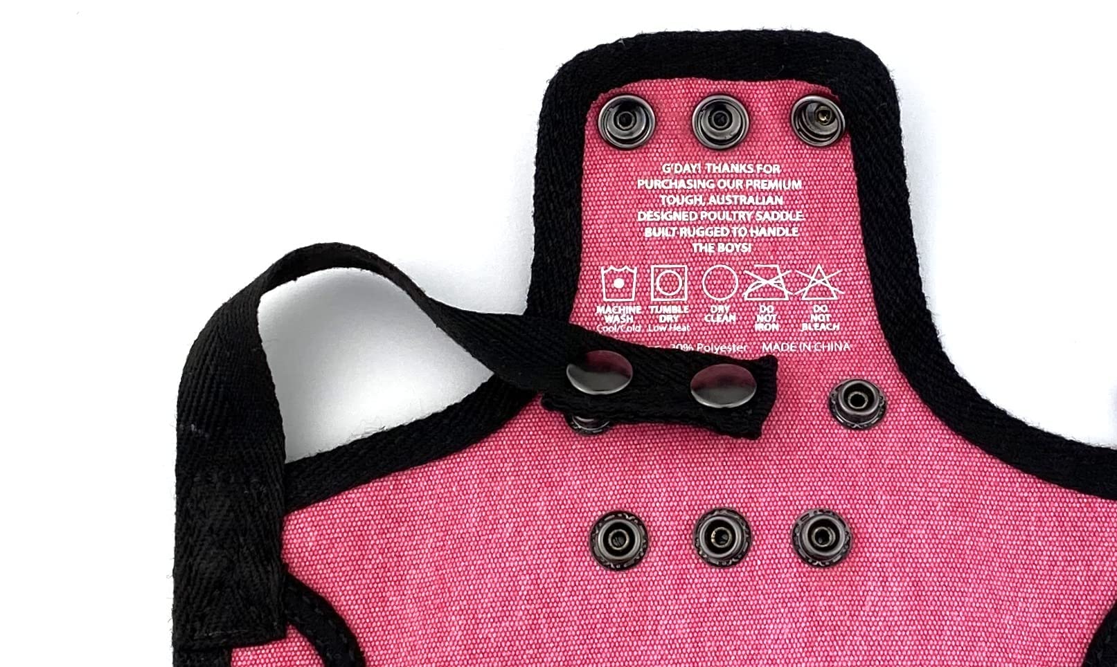 DOWN UNDER OUTDOORS poultry saver helps manage flock dynamics with a comfortable fit.