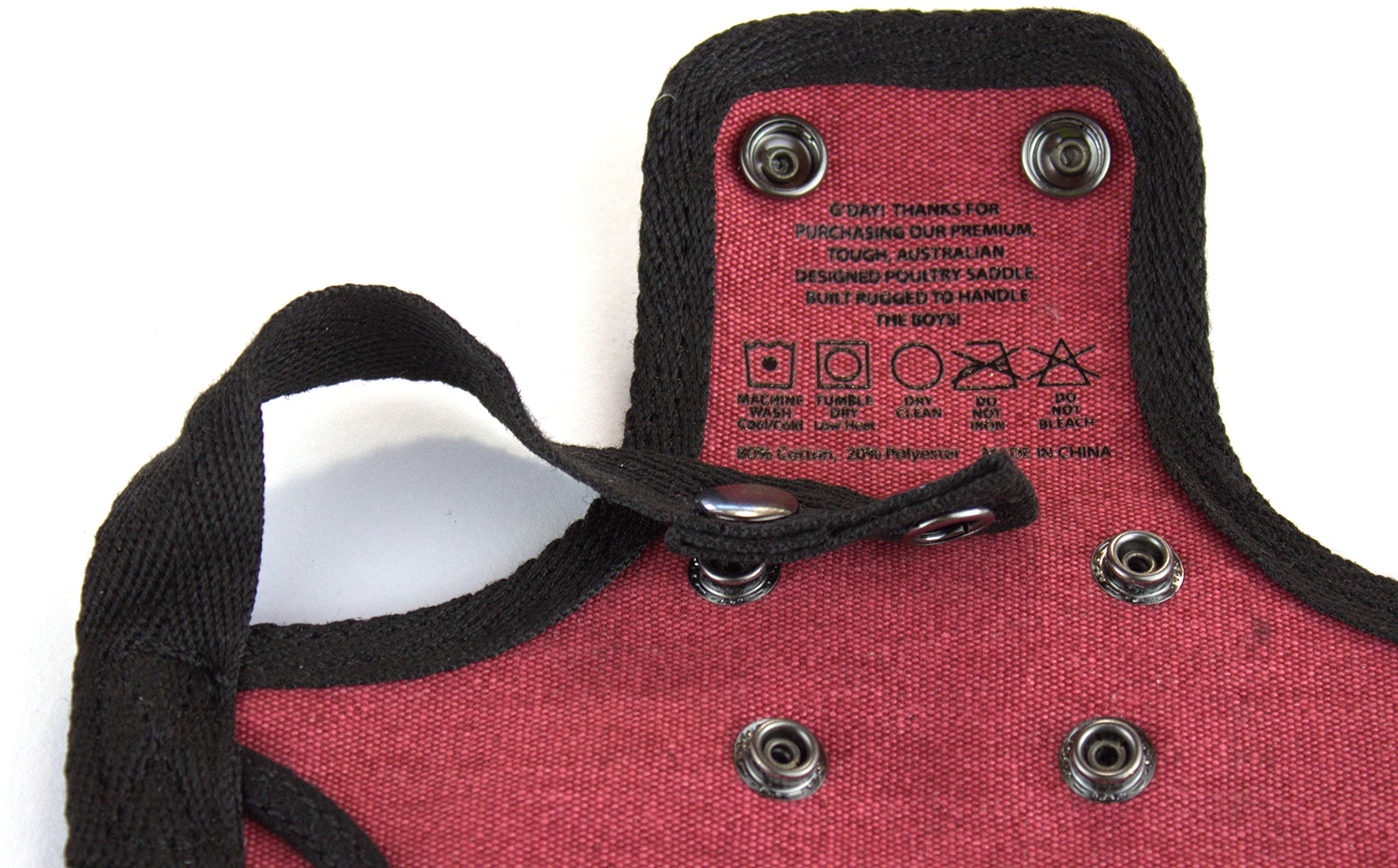 DOWN UNDER OUTDOORS shoulder cover adds feather protection while wearing the saddle