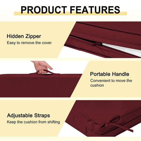 downluxe cushion ties secure cushions to chairs for slip-free use.
